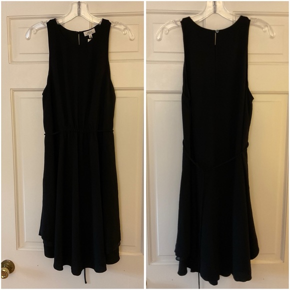 Aritzia Dresses & Skirts - Aritzia Wilfred Lavosier Dress Black Swing Sleeveless Tie Back Size S NWT